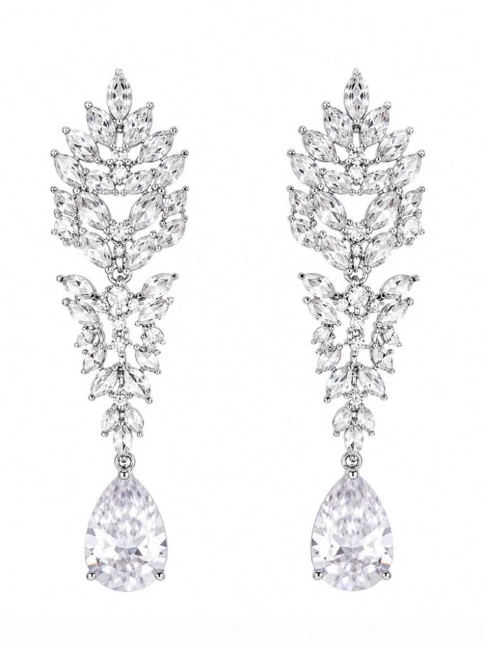 Glamorous Pierced Drop Earrings